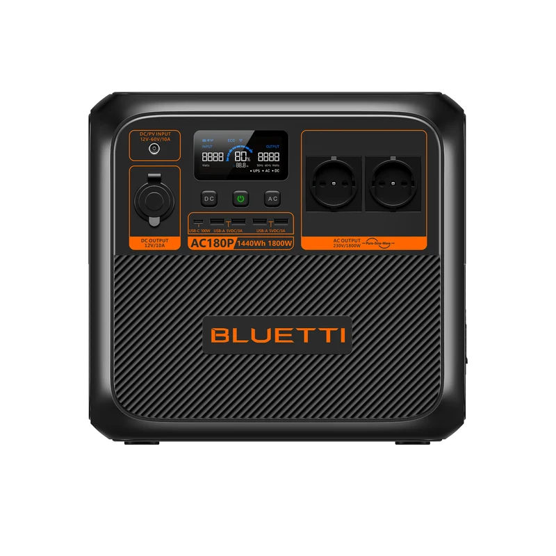 BLUETTI AC180P Power Station | 1 800 W / 1 440 Wh