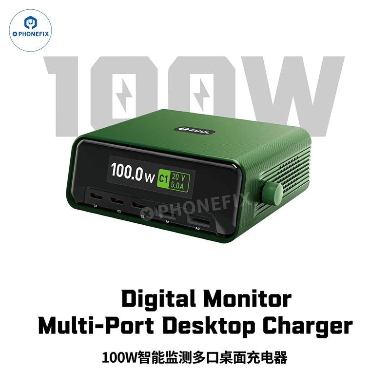 Station de charge numérique multiport de bureau 2UUL PC12 100 W