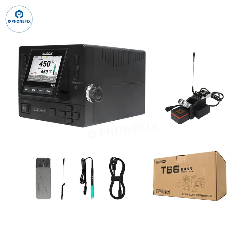 Station de soudage SUGON T66 compatible avec les pointes C210/245/470