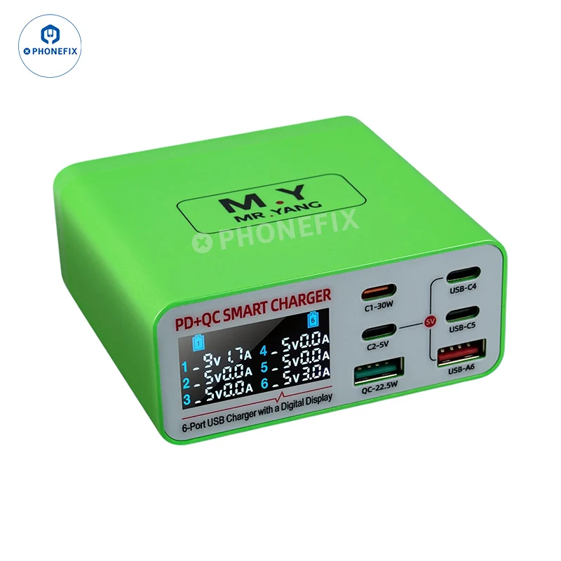 Station de charge rapide USB numérique multiport YCS MY PD QC
