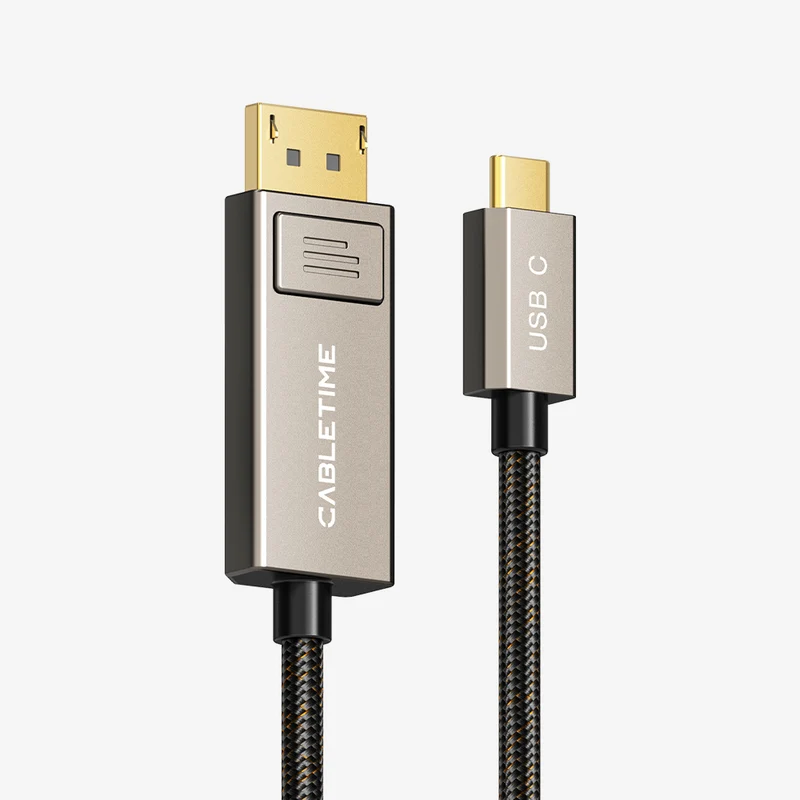 6.6ft 8K 60Hz Bidirectional USB Type-C to DisplayPort Cable 4K 144Hz for MacBook Pro