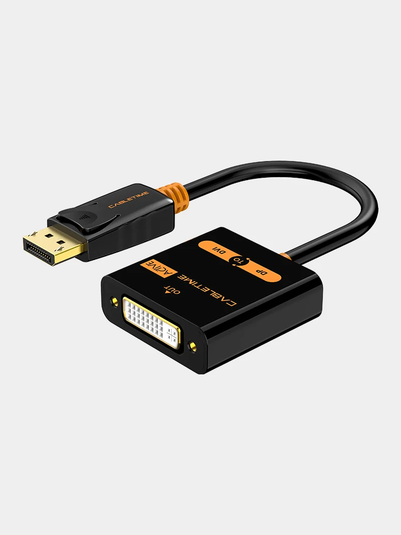 DisplayPort to DVI Active Adapter Converter 4K 30Hz