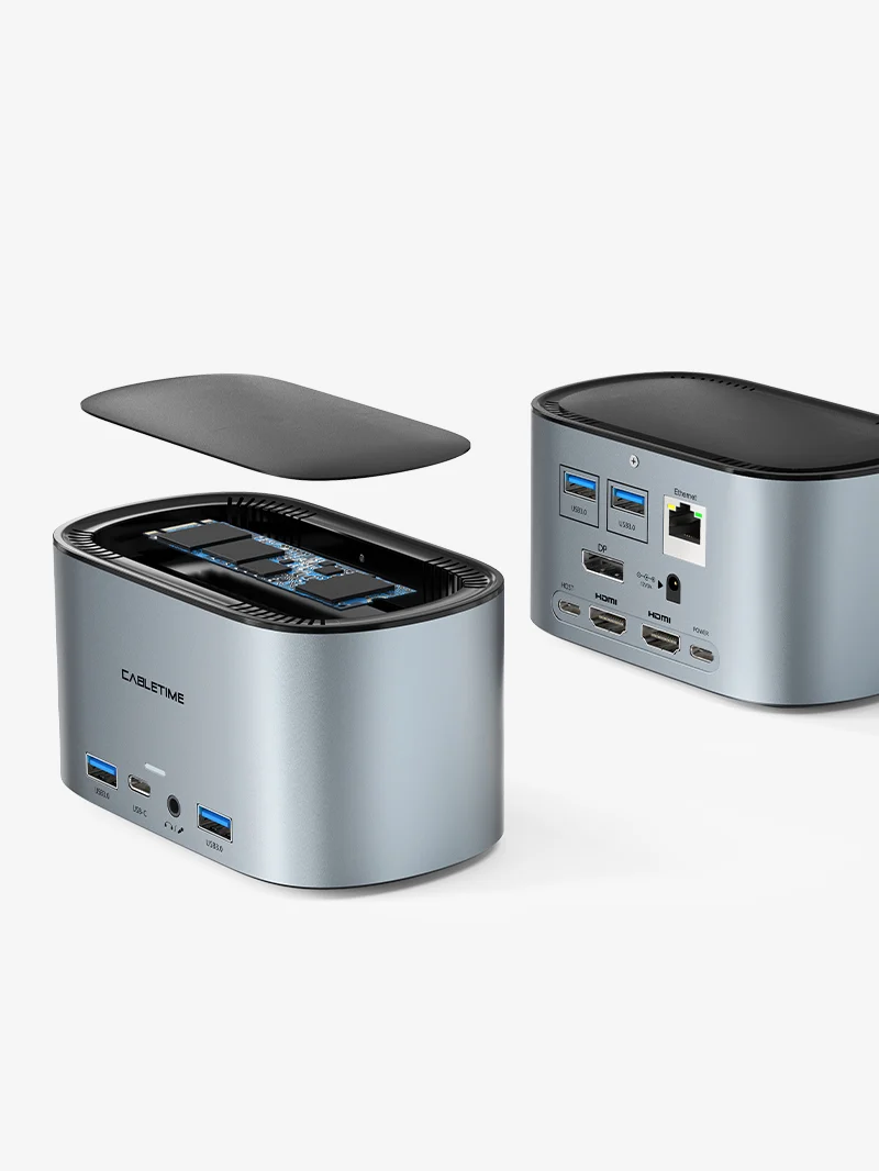 13 In 1 Triple Monitor USB C Docking Station with Power Delivery