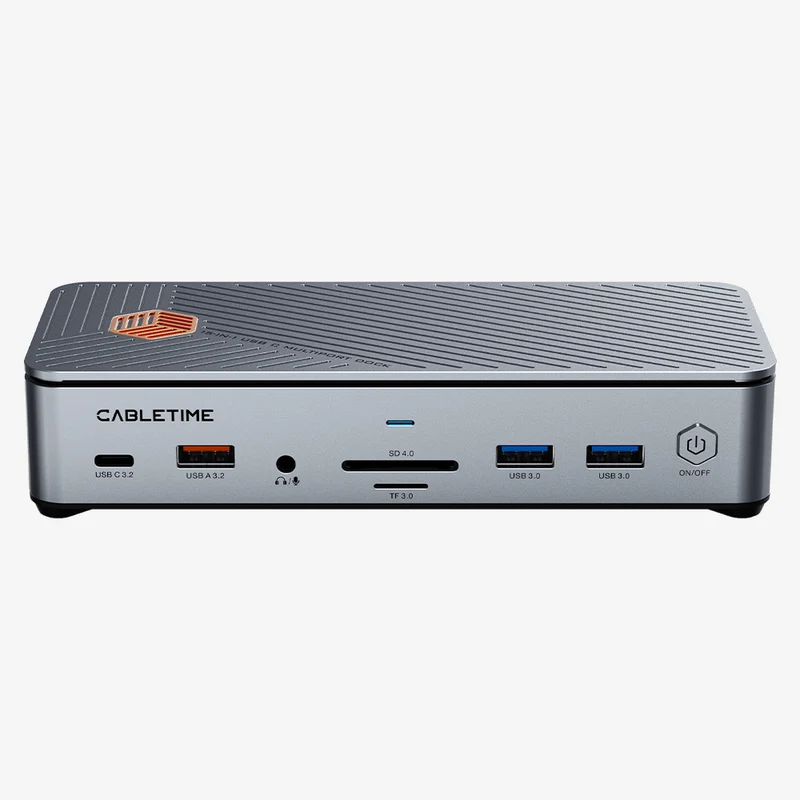 8K USB Laptop Docking Station Dual HDMI Three Monitors for ASUS Dell MacBook