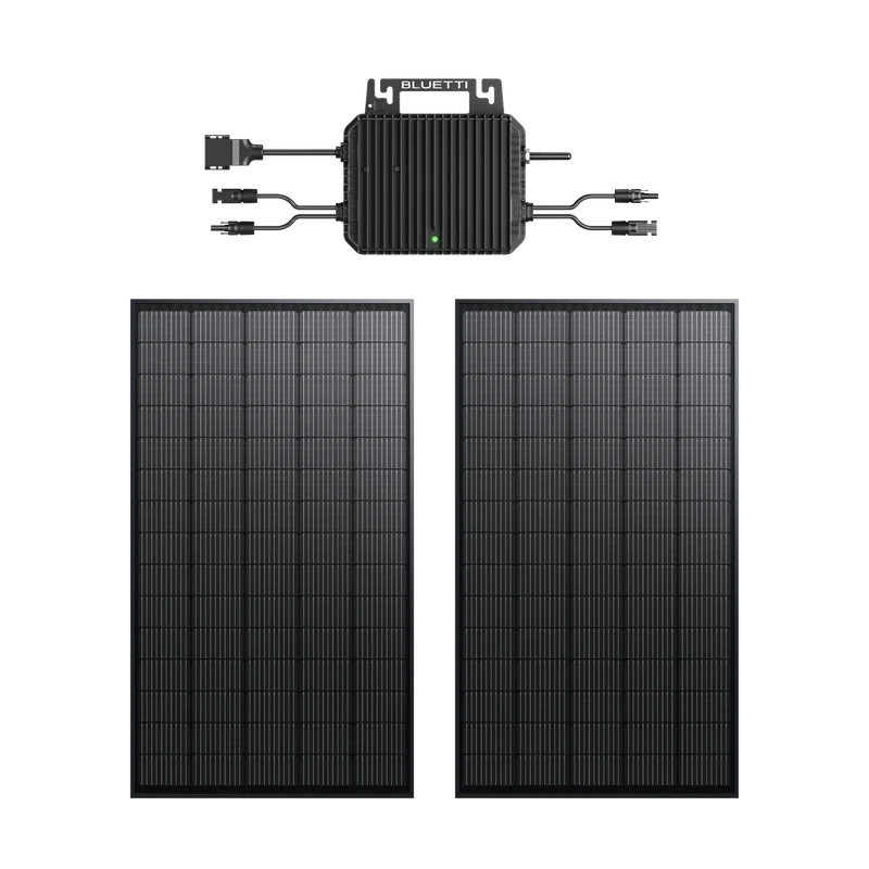 BLUETTI 2nd Gen du système solaire pour balcon | A80P+2*Panneau solaire 255 W