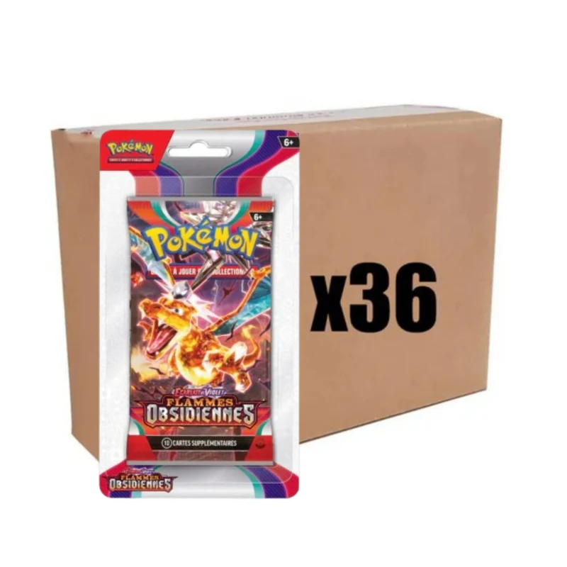 Pokémon - Case scellée 36 boosters blisters - EV03 - Flammes Obsidiennes