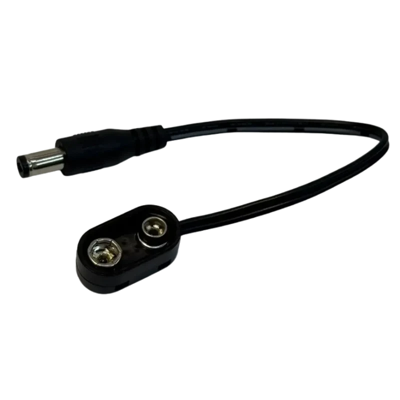 Connecteur de batterie 9V avec fiche 5.5 x 2.1 mm – Adaptateur pile 9V vers alimentation DC