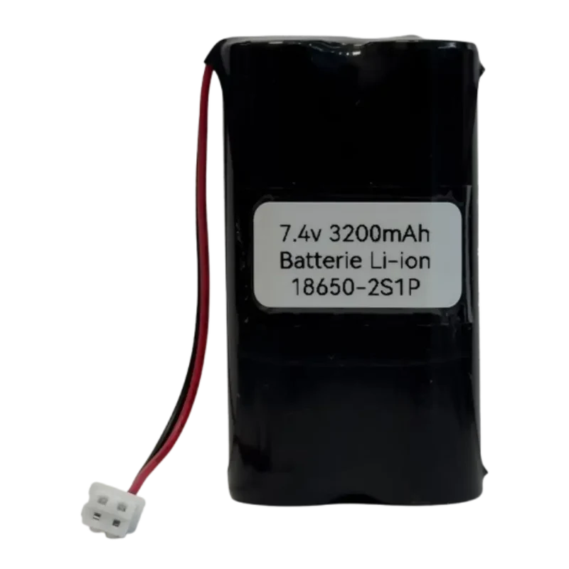 Batterie Li-ion 7.4 V 3500 mAh 2S1P avec BMS et JST blanc