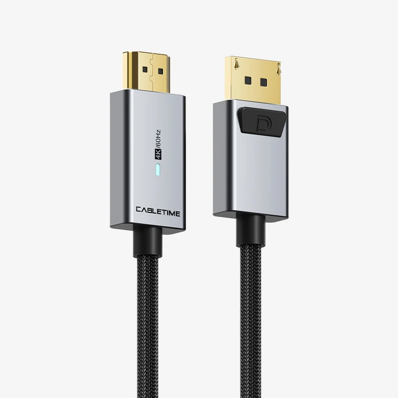 6ft DisplayPort To HDMI Male To Male Cable 4K 60Hz