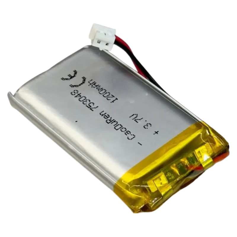 Batterie 753048 Li-Po 3.7V 1200mAh fiche JST