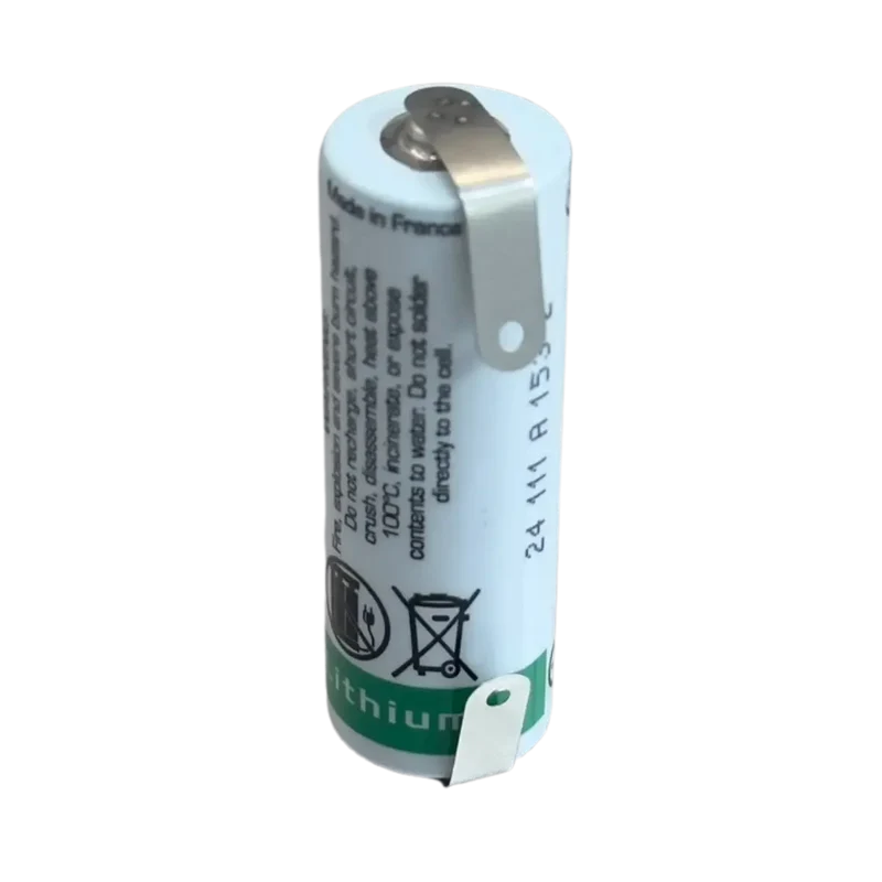 Pile Lithium Saft LS17500 3.6V avec languettes à souder