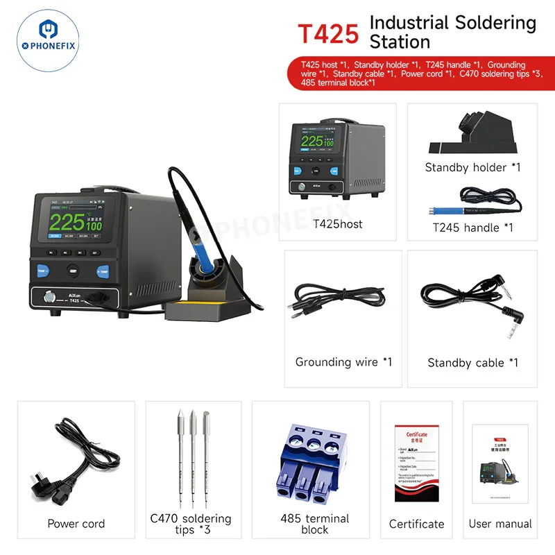 Station de soudage intelligente AIXUN T425 250W pour la réparation de téléphones portables