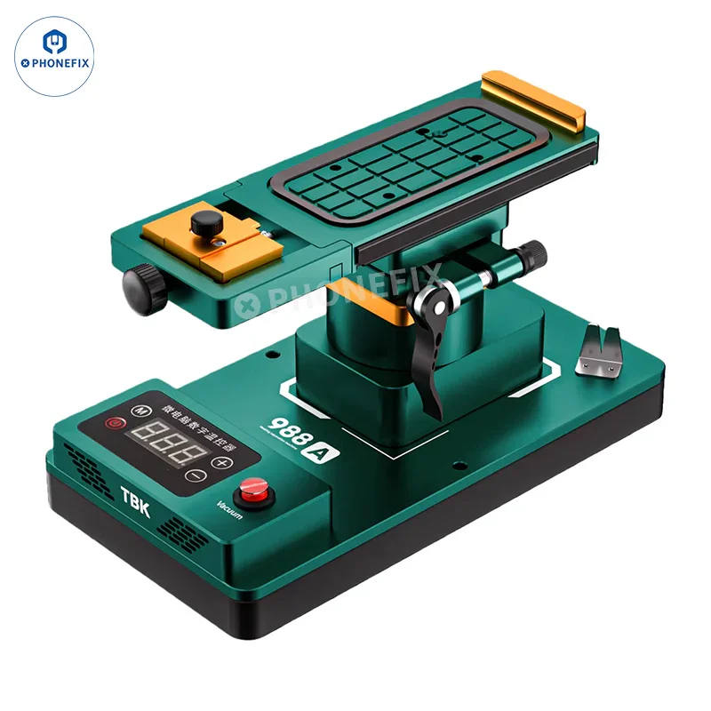 Séparateur chauffant rotatif pour écran de téléphone TBK 988A avec pompe intégrée