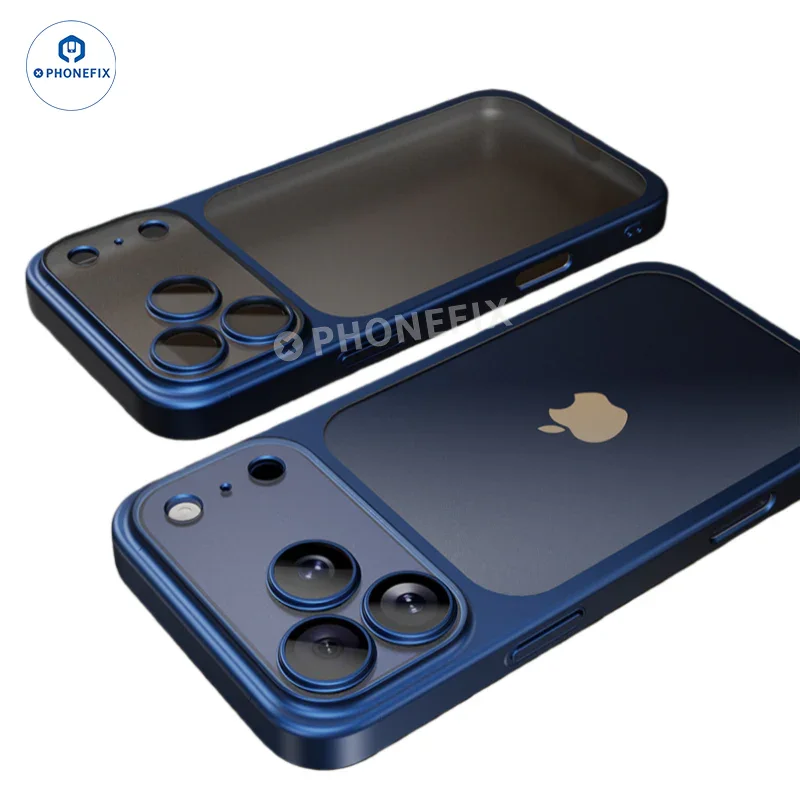 Coque de téléphone ultra-mince mate électroplaquée pour iPhone 15-17 Pro Max