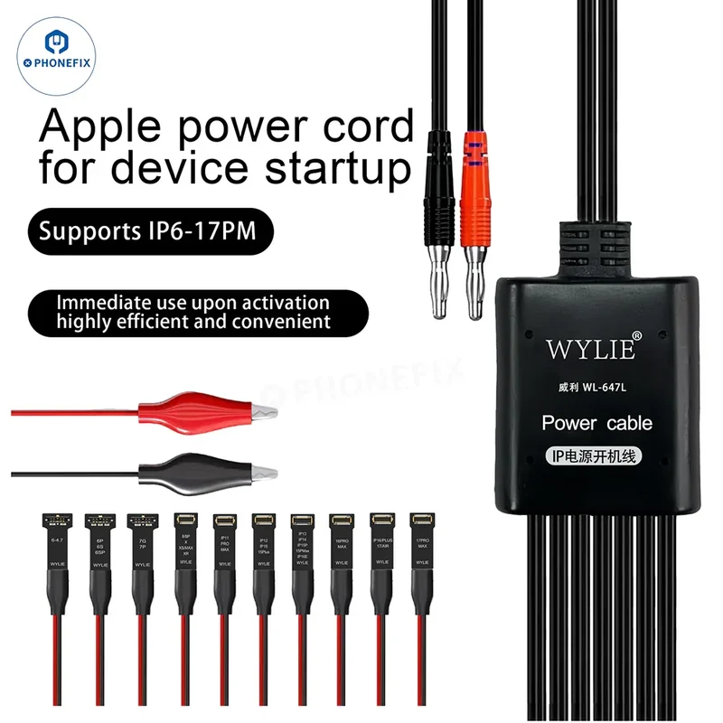 Câble d'alimentation WYLIE WL-647L pour iPhone 6-17 Pro Max (démarrage)