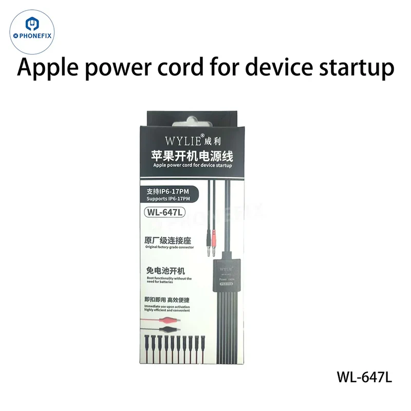 Câble d'alimentation WYLIE WL-647L pour iPhone 6-17 Pro Max (démarrage)