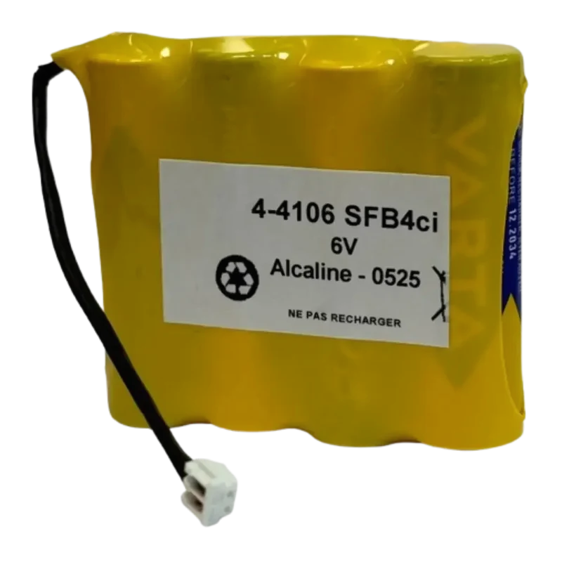 Batterie 6V pour porte automatique d'hotel Saflock