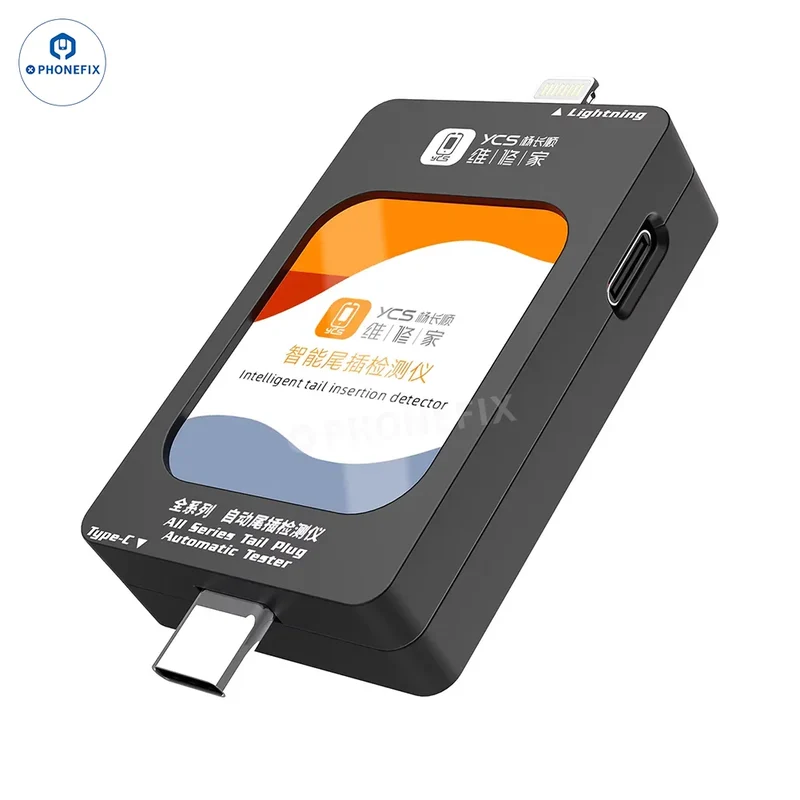 Détecteur de port de charge Lightning de type C pour mécanicien, testeur de prise arrière