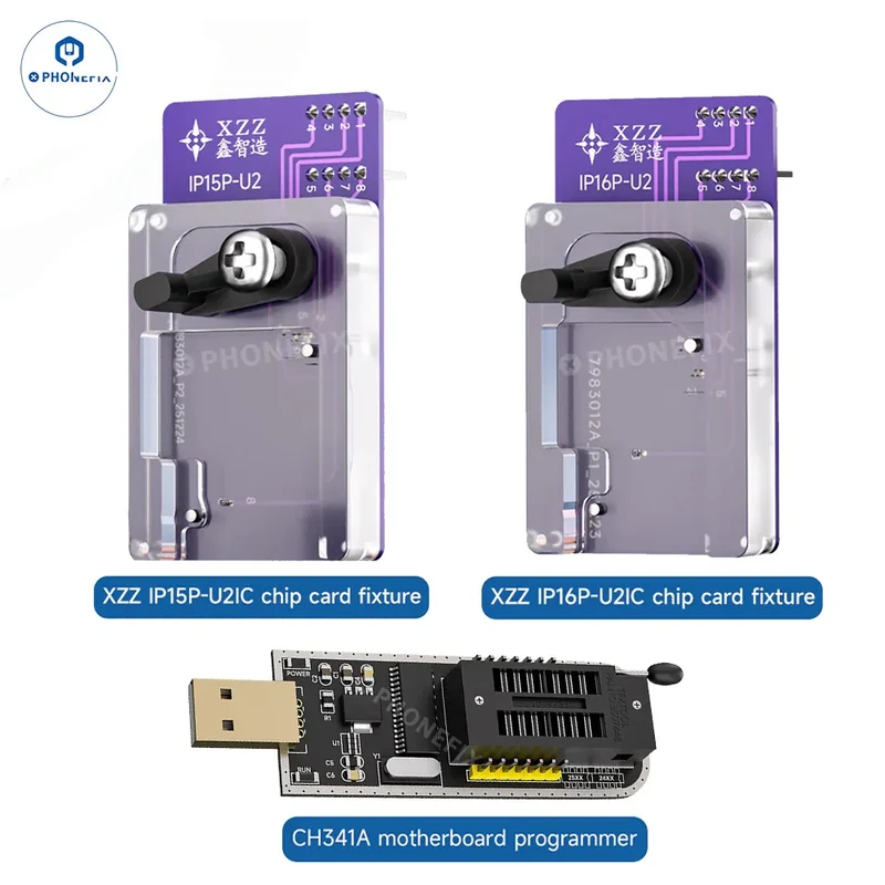 Outil de lecture et d'écriture de la puce EEPROM de charge XZZ CH341A U2 pour la réparation d'iPhone