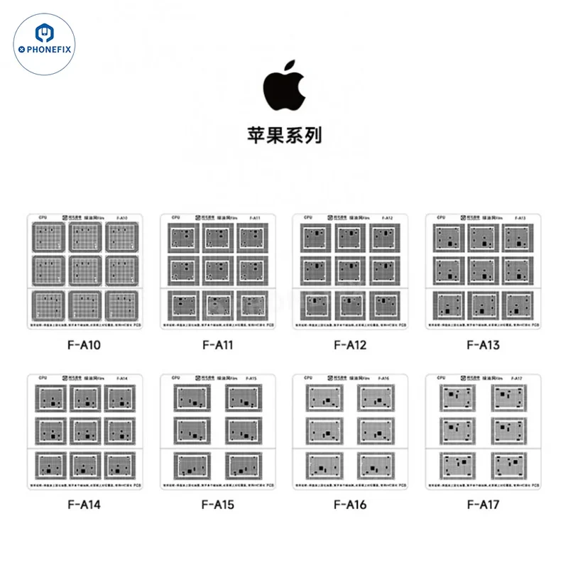 Film réseau d'huile verte AMAOE pour iphone A10-A17 CPU BGA Reballing