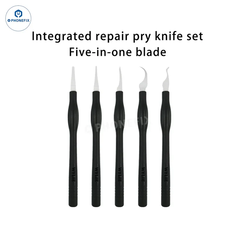 Couteau de réparation intégré WYLIE WL-363, kit 5 en 1 pour la réparation de téléphones