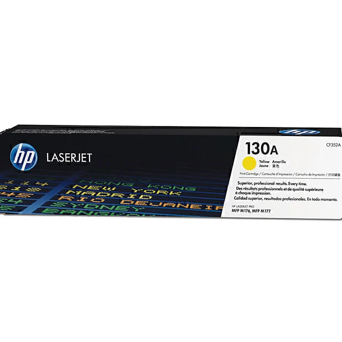 HP 130A Toner Ink Cartridge CF352A LaserJet Genuine (Yellow)