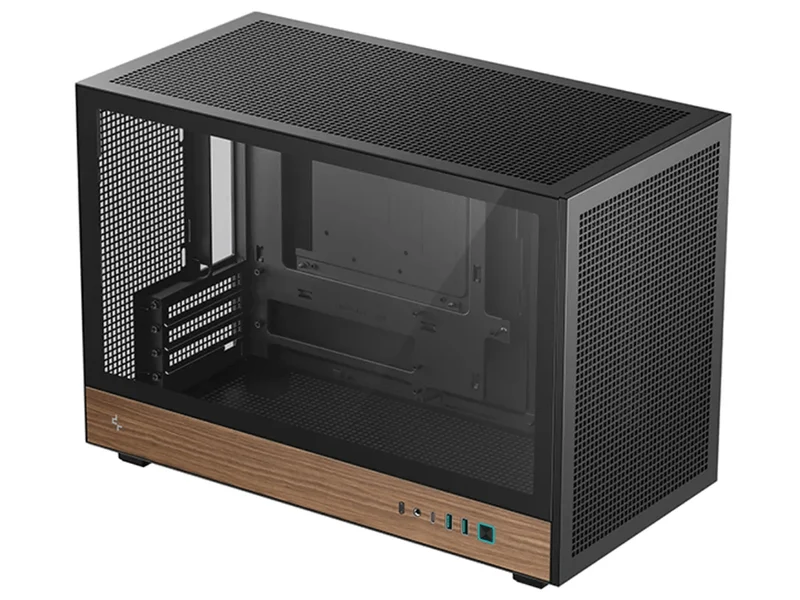 DeepCool CH260 WOOD Micro ATX Case (Black)