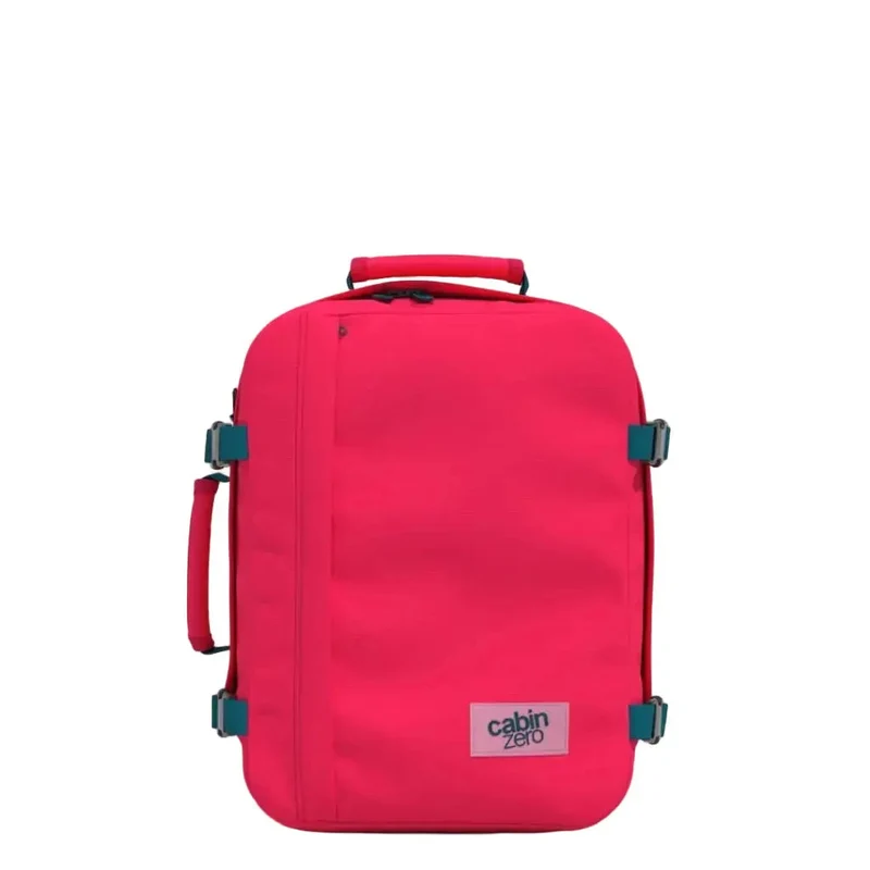 CabinZero Classic 28L Lightweight 0.6kg Carry On Backpack - Miami Magenta