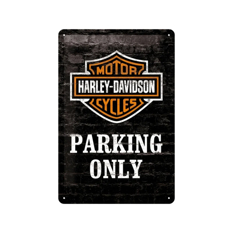 Nostalgic-Art 20x30cm Wall Hanging Sign Plaque Harley Original Logo Parking Only