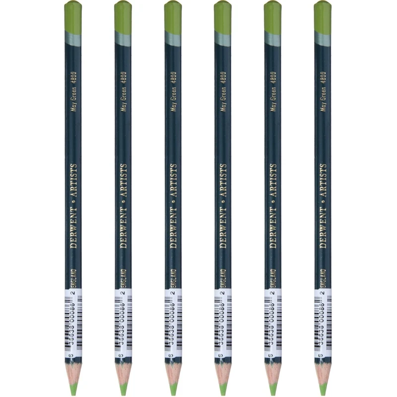Derwent Artists Pencil May Green Pack 6