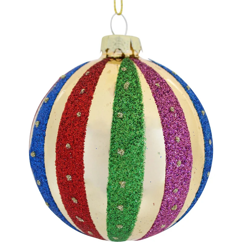LVD Glass Bauble Holiday Seasonal Christmas Decoration Hanging Home Decor