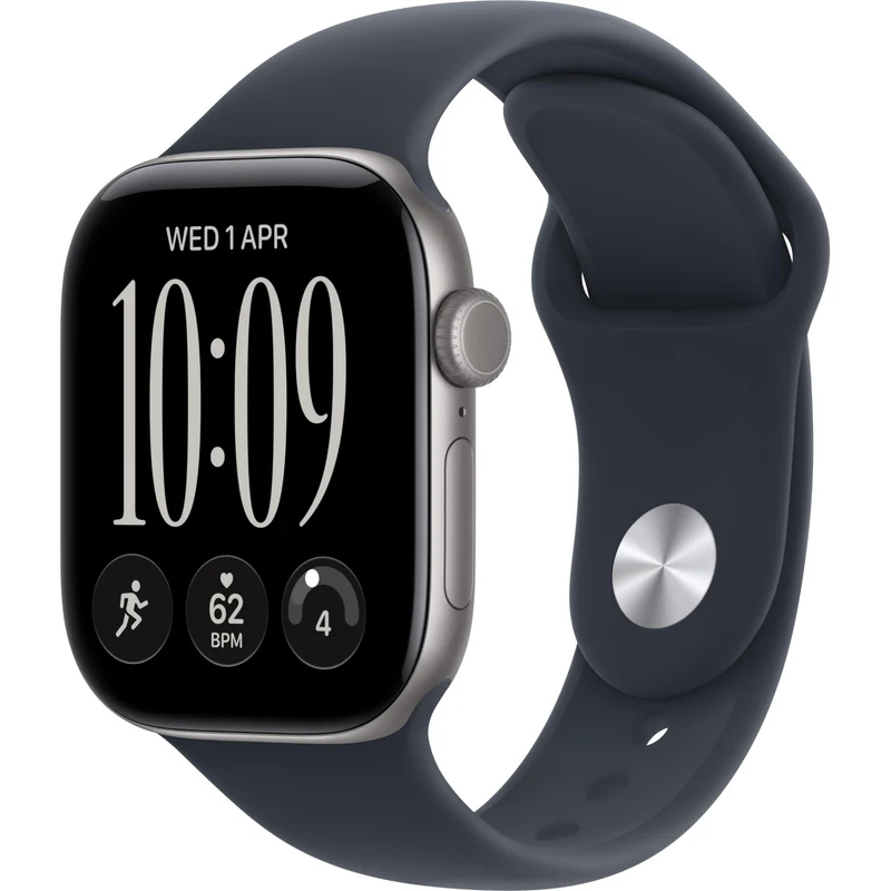 Apple Watch Series 12 42mm Space Grey Aluminium Case GPS Sport Band (M/L) [Navy Blue]