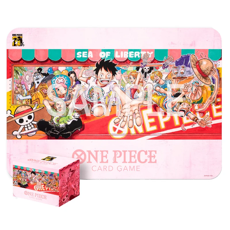 Bandai One Piece Card Game Playmat and Card Case Set 25th Edition