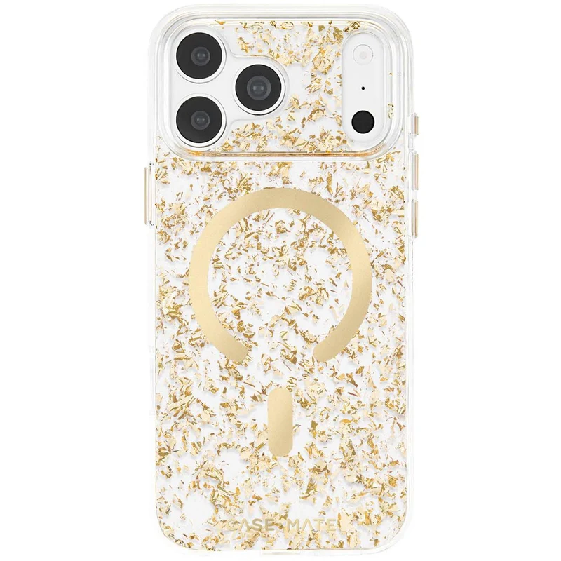 Case-Mate Karat Flakes MagSafe Case for iPhone 18 Pro Max (Gold)