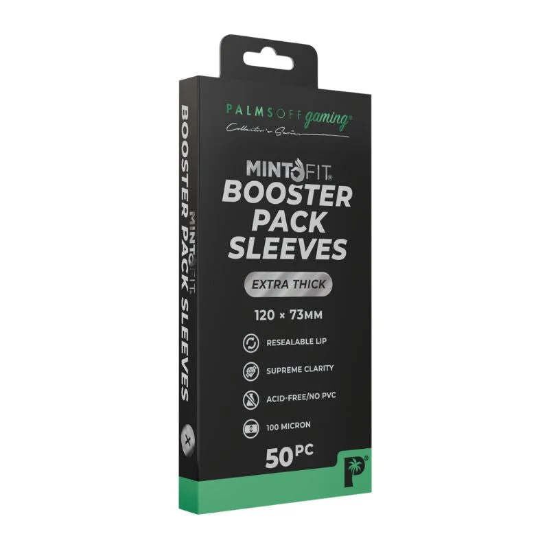 Palms Off Gaming Booster Pack Mint-Fit Sleeves - Extra Thick 50pc