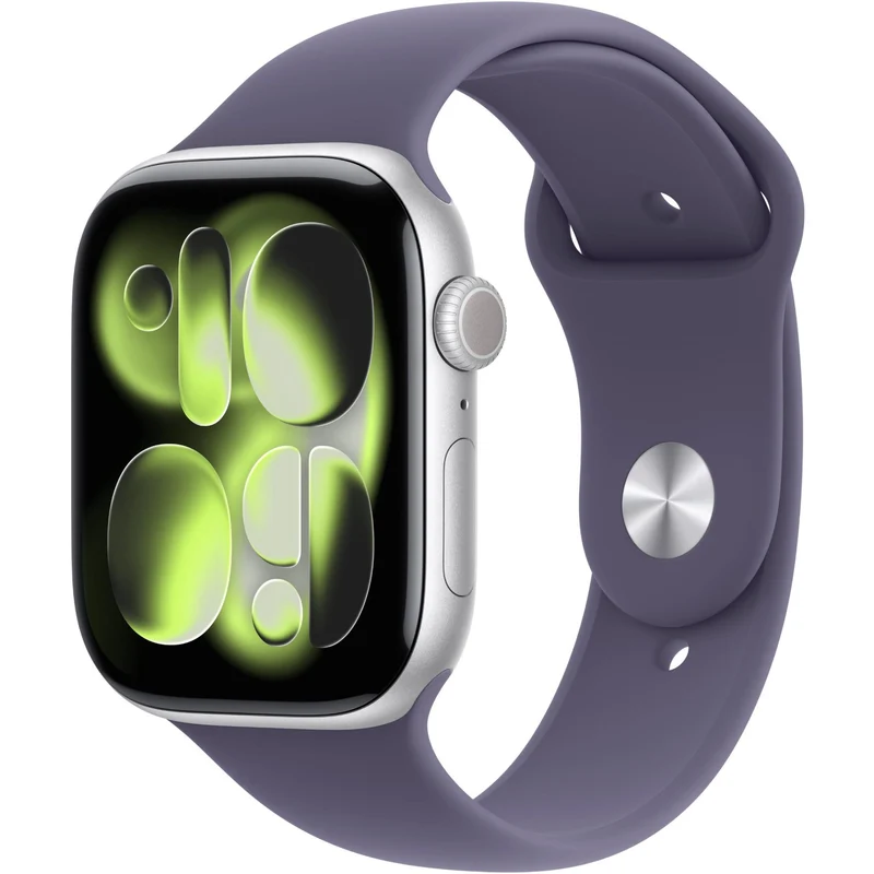 Apple Watch Series 11 46mm Silver Aluminium Case GPS Sport Band (M/L) [Purple Fog]