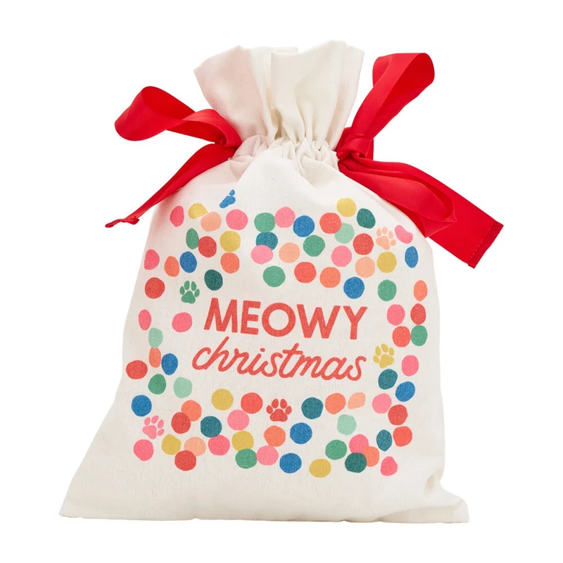 Annabel Trends Santa Sack Christmas Holiday Gift Bag 43x30cm Meowy Christmas