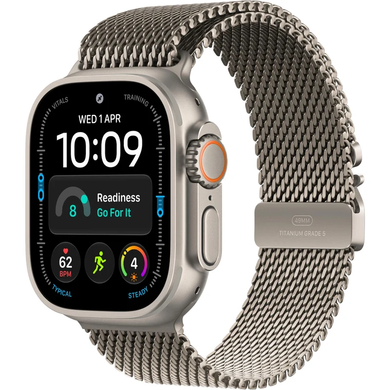Apple Watch Ultra 4 49mm Natural Titanium Case GPS + Cellular Natural Titanium Milanese Loop (L)