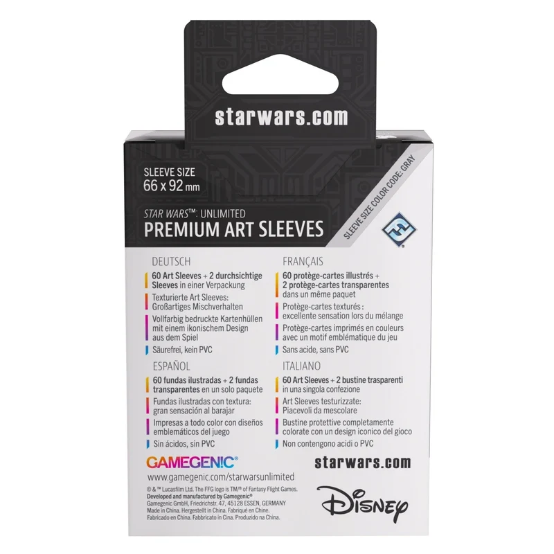 Gamegenic Star Wars Unlimited Premium Art Sleeves - Director Krennic 66mmx92mm 62 Sleeves Per Pack