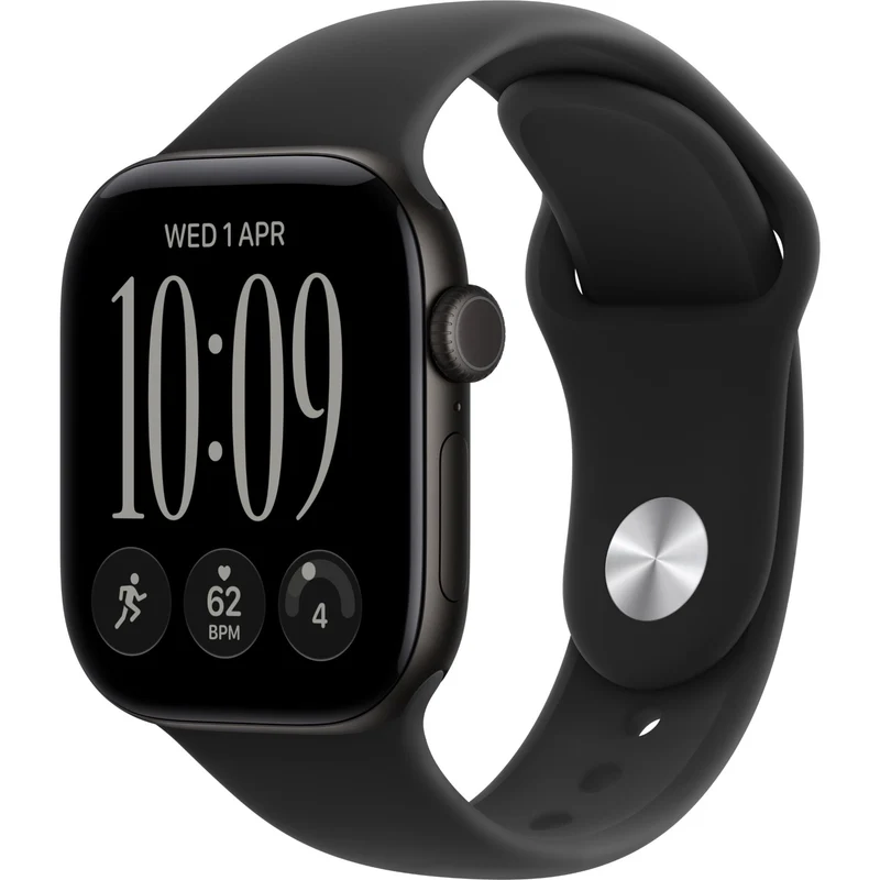 Apple Watch Series 12 42mm Black Aluminium Case Sport Band GPS + Cellular (M/L) [Black]
