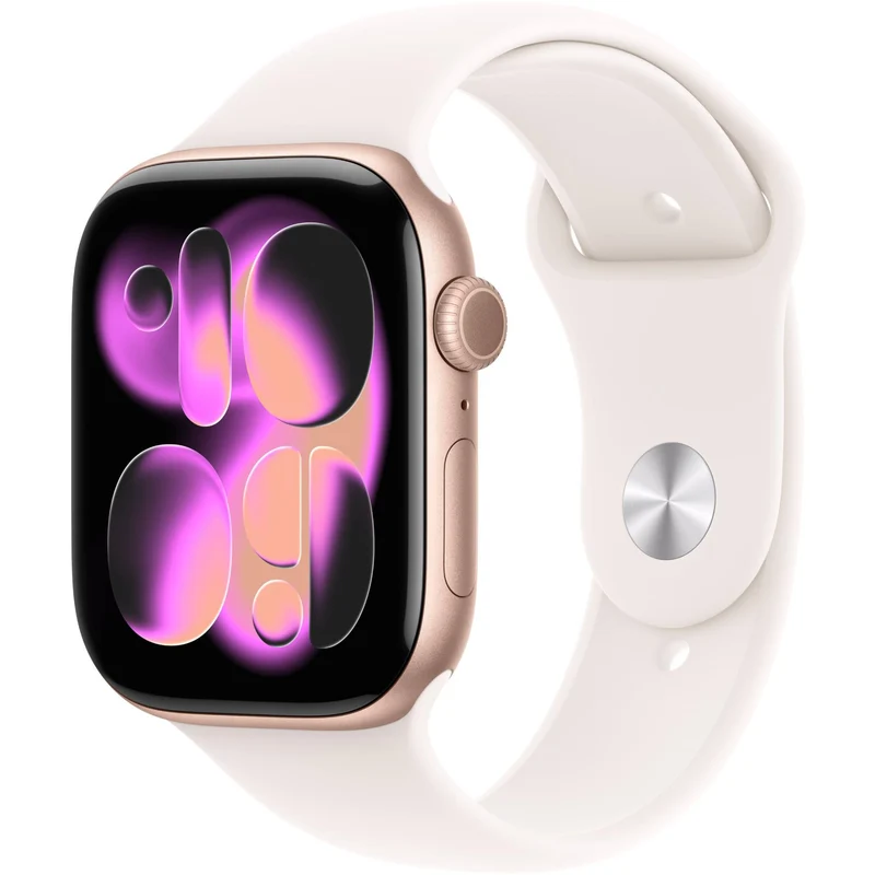 Apple Watch Series 11 46mm Rose Gold Aluminium Case GPS + Cellular Sport Band(S/M) [Light Blush]