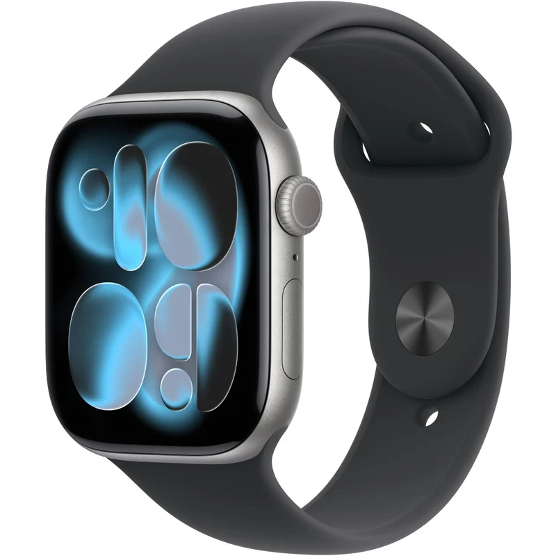 Apple Watch Series 11 46mm Space Grey Aluminium Case GPS Sport Band (M/L) [Black]