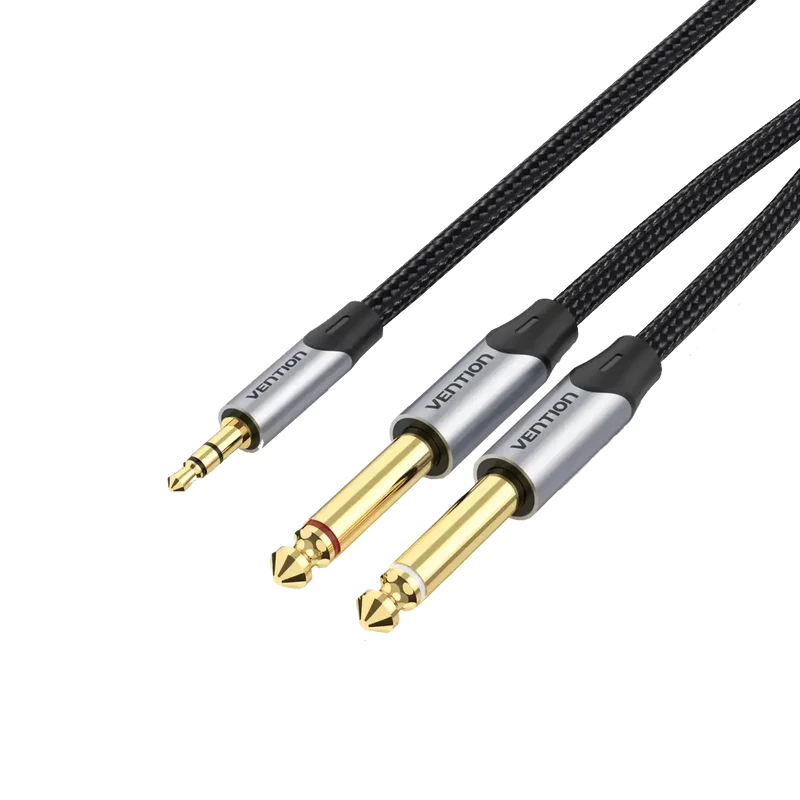 Câble audio JACK 3.5mm vers 2 JACK 6.35mm 3M