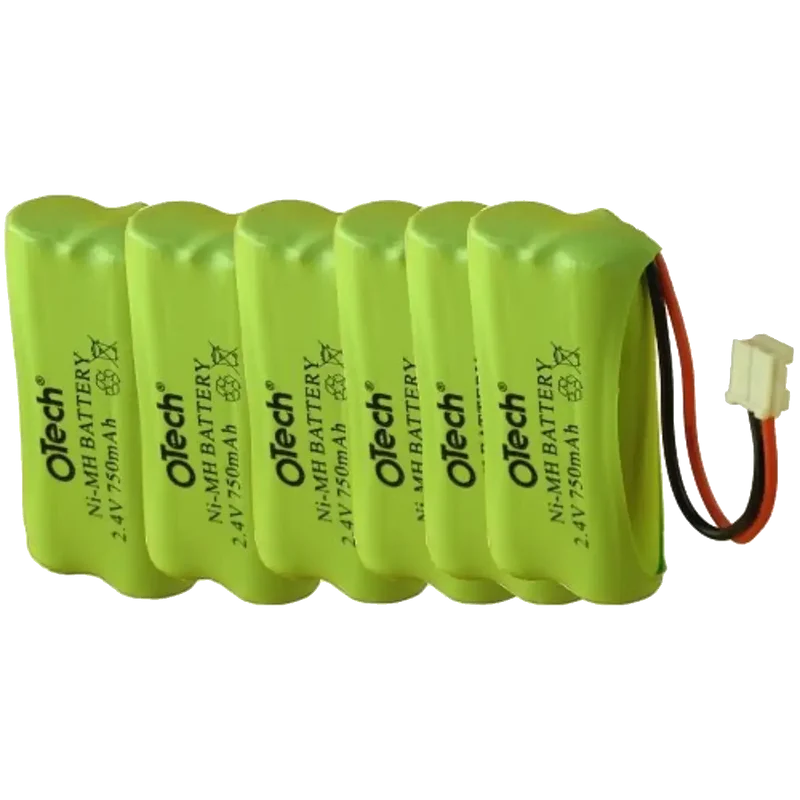 6x Batteries 2.4V NiMH 750mAh