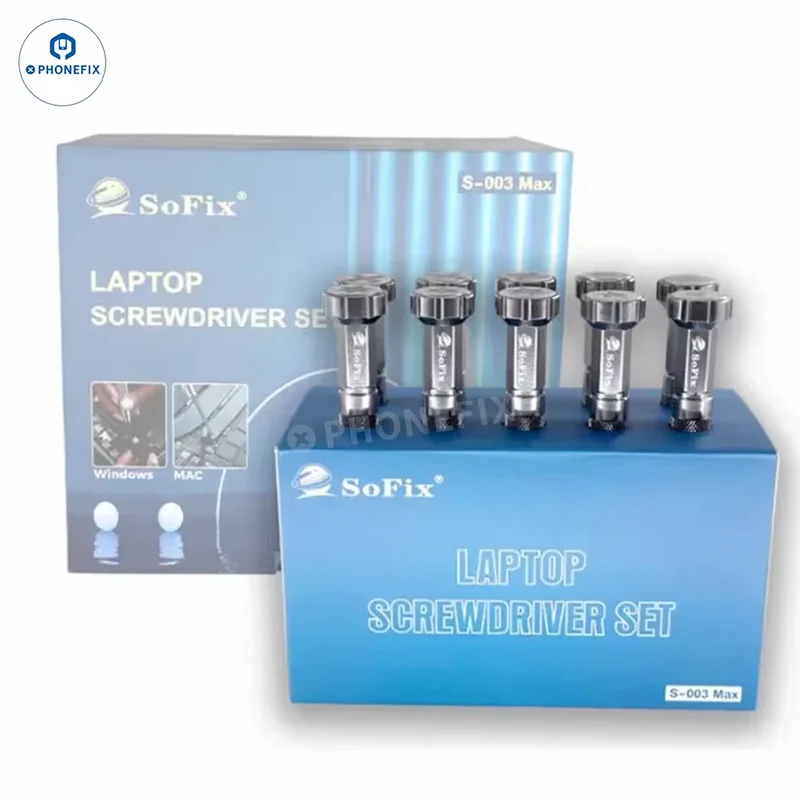 Kit de tournevis SOFIX S-003 Max pour ordinateur portable, MacBook, tablette et téléphone.