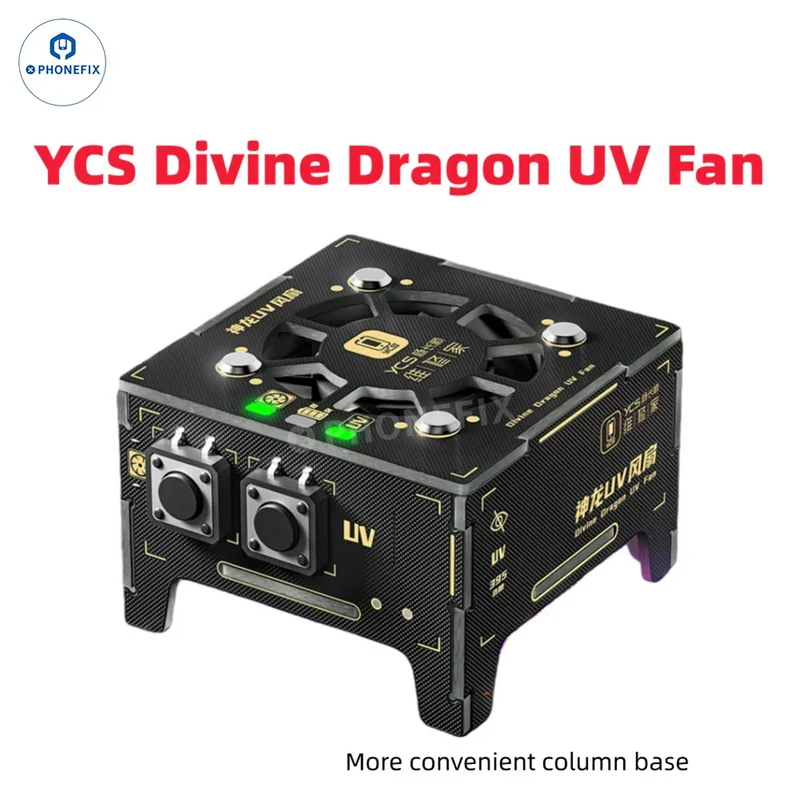 Ventilateur UV YCS Divine Dragon avec refroidissement et polymérisation 2 en 1 pour la réparation de téléphones