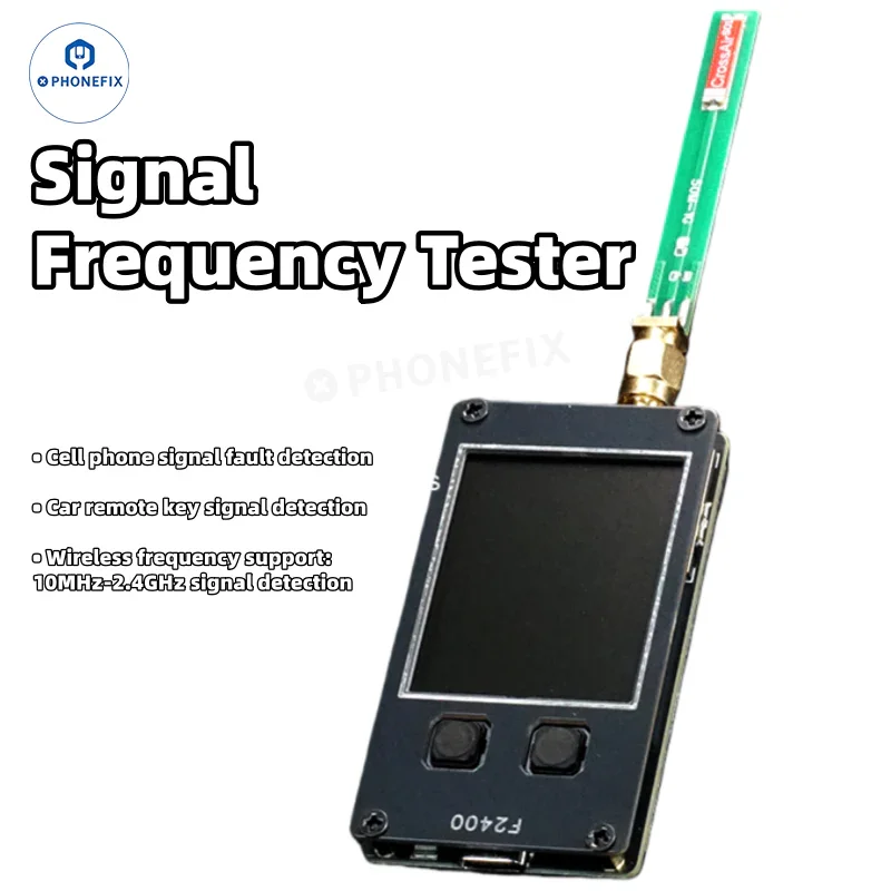 Testeur de fréquence de signal F2400 pour la réparation de téléphones/Bluetooth/WiFi/clés de voiture