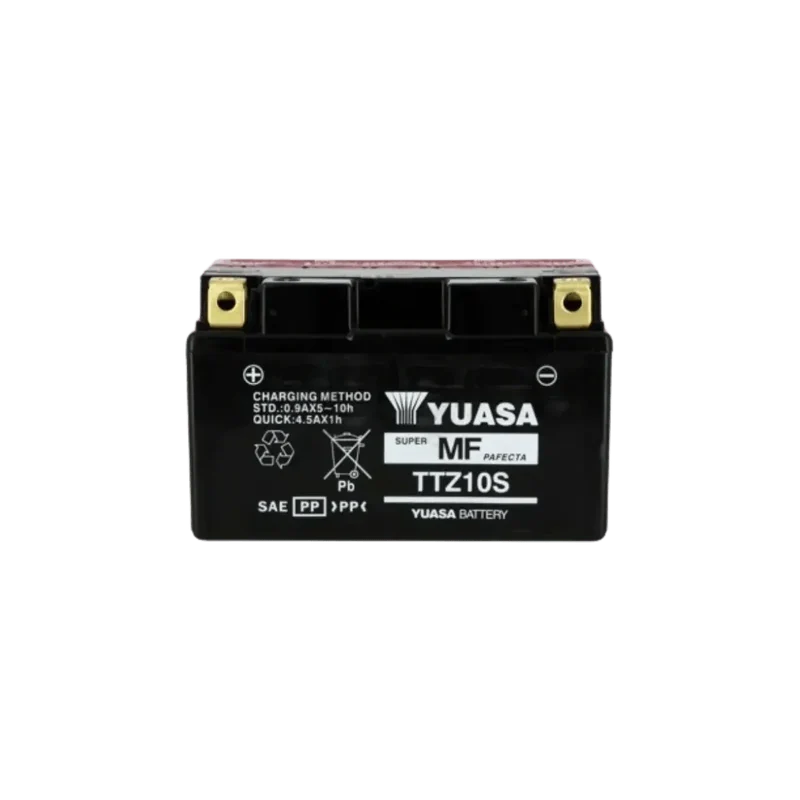 Batterie Moto YUASA TTZ10-S 12V AGM – Sans Entretien livrée avec Pack Acide