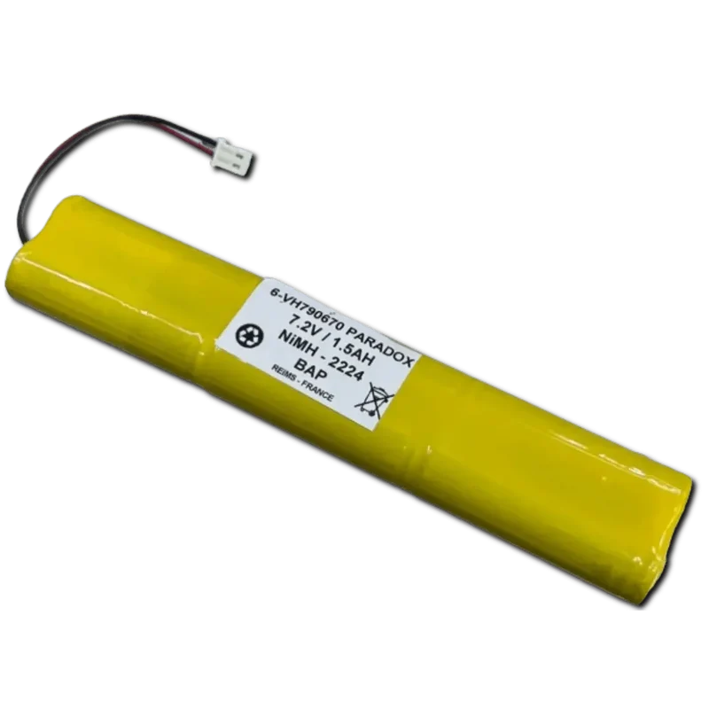 Batterie NiMH 7.2V 2200mAh pour Alarme Paradox Magellan MG-6030 MG-6060 MG-6130 MG-6160