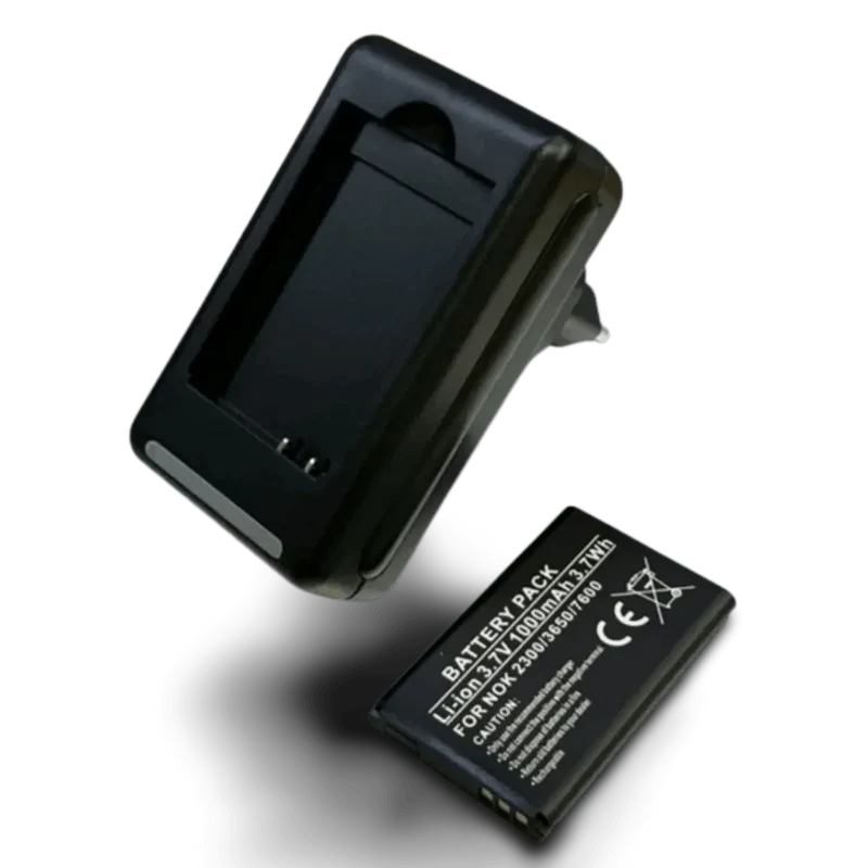Batterie BL-5C + chargeur pour Nokia, Doro